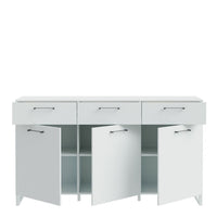 Thumbnail for Sali 3 Door 3 Drawer Chest in Light Grey