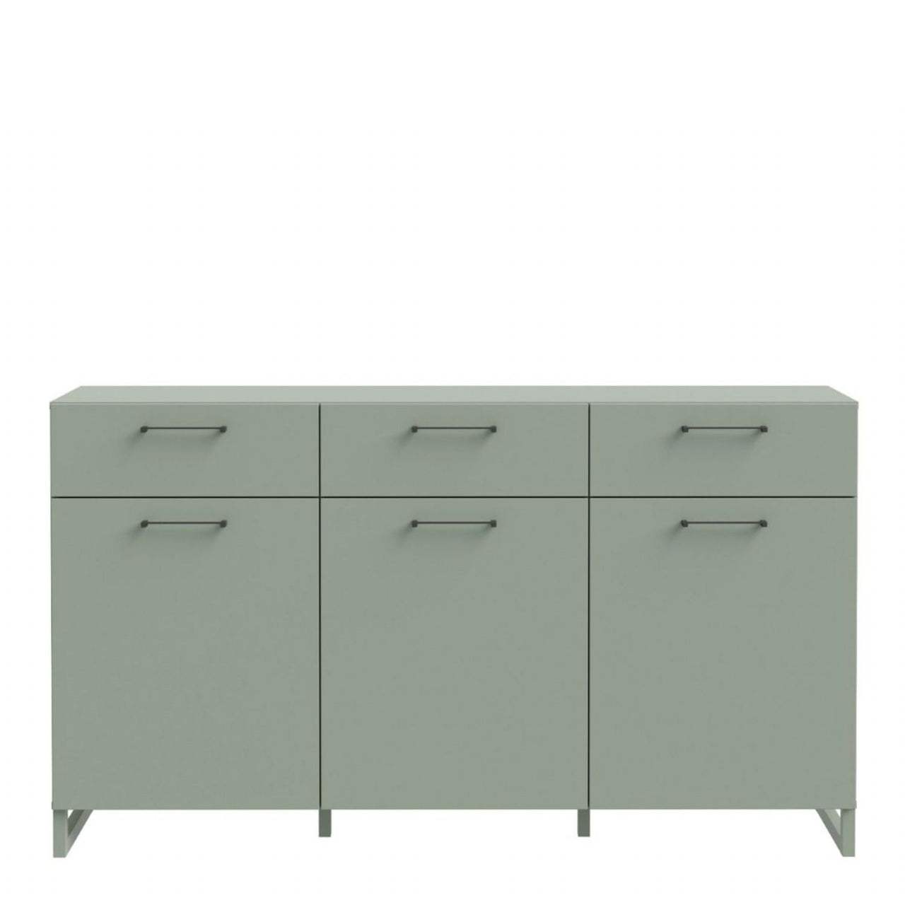 Sali 3 Door 3 Drawer Chest in Sage Green