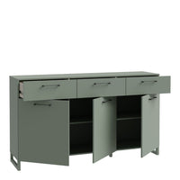 Thumbnail for Sali 3 Door 3 Drawer Chest in Sage Green