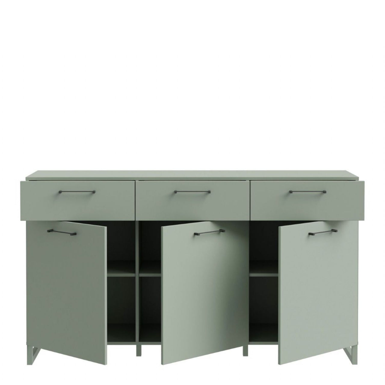 Sali 3 Door 3 Drawer Chest in Sage Green