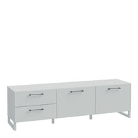 Thumbnail for Sali 2 Door 2 Drawer TV Unit in Light Grey