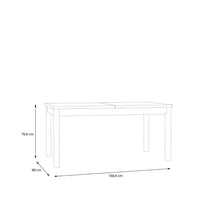 Thumbnail for Wensley Dining Table in Light Grey and Oak