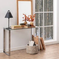 Thumbnail for Katrine Console Table with Glass Top