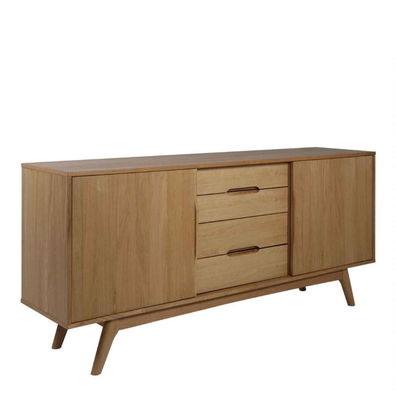 Marte 2 Door 4 Drawers Sideboard in Oak