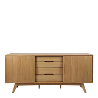 Thumbnail for Marte 2 Door 4 Drawers Sideboard in Oak