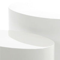 Thumbnail for Mice Oval Coffee Table in White Set of 2