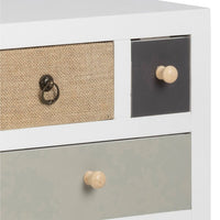 Thumbnail for Thais White Shabby Chic Multi Coloured 11 Drawer Chest