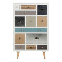 Thumbnail for Thais White Shabby Chic Multi Coloured 13 Drawer Chest