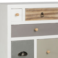 Thumbnail for Thais White Shabby Chic Multi Coloured 13 Drawer Chest