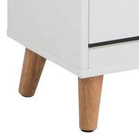 Thumbnail for Mitra Shoe Cabinet 3 Flip Down Doors in White