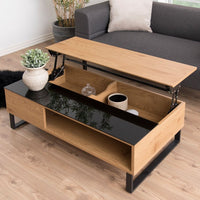 Thumbnail for Azalea Coffee Table in Black And Oak