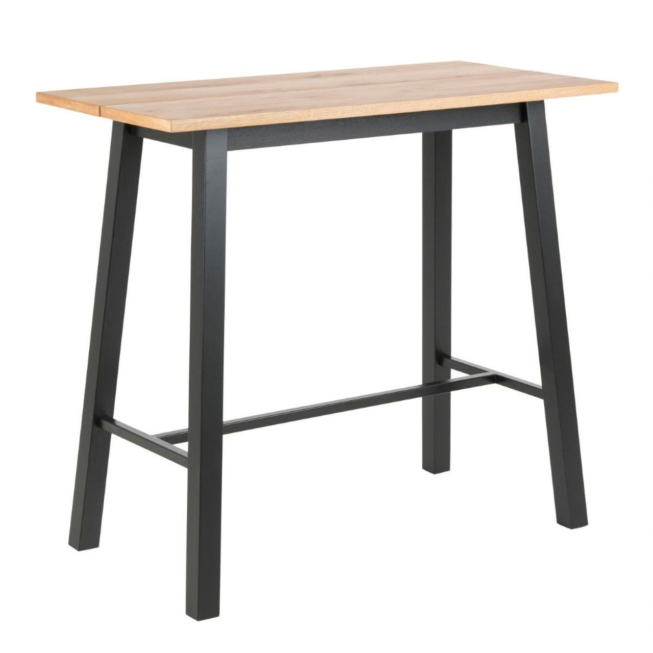 Chara Bar Table in Black And Oak