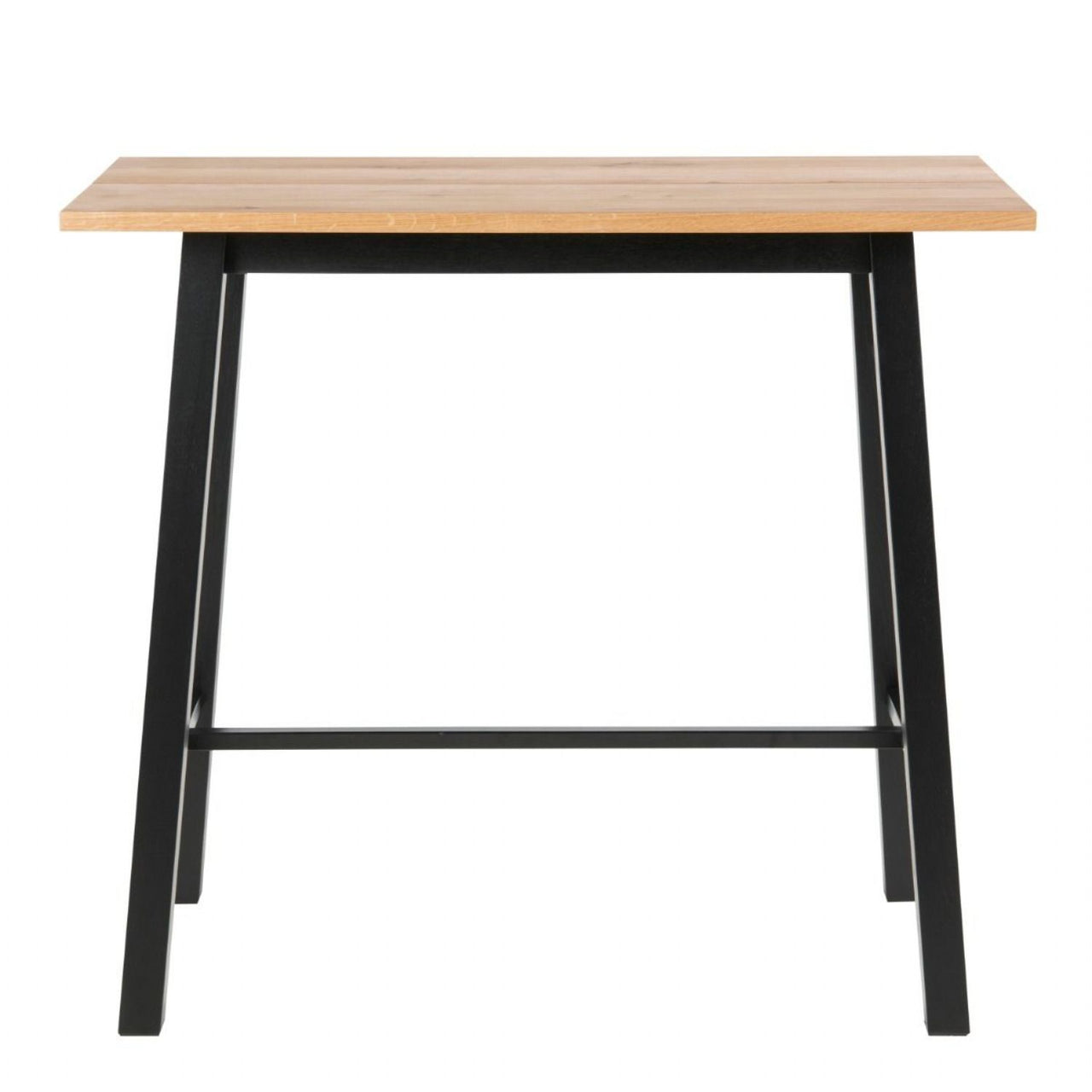 Chara Bar Table in Black And Oak