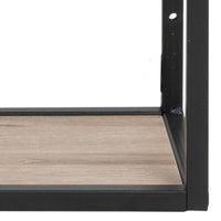 Thumbnail for Seaford Black Metal Wall Shelf with 3 Additional Sonoma Oak Shelves