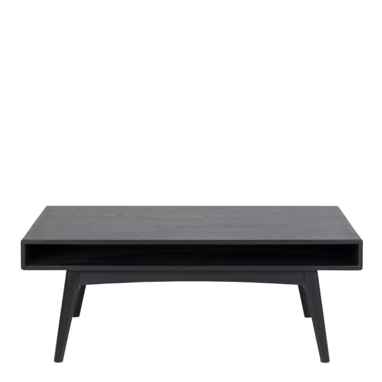 Marte Coffee Table with Open Shelf in Black