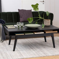 Thumbnail for Marte Coffee Table with Open Shelf in Black