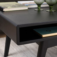 Thumbnail for Marte Coffee Table with Open Shelf in Black