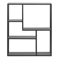 Thumbnail for Seaford Black Metal Wall Shelf with 3 Additional Black Shelves