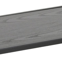 Thumbnail for Seaford Wide Black Metal Bookcase with 4 Black Oak Shelves