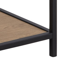 Thumbnail for Seaford Bedside Table with 1 Drawer in Black And Oak