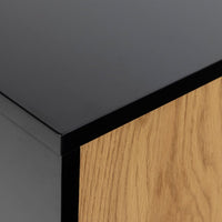 Thumbnail for Seaford 4 Door Sideboard in Black & Oak