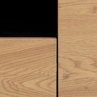 Thumbnail for Seaford TV Unit 2 Doors 1 Drawer in Black And Oak