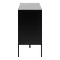 Thumbnail for Seaford 1 Door 3 Drawer Small Sideboard in Black And Oak