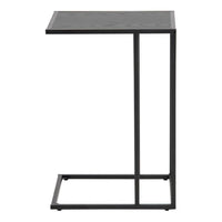 Thumbnail for Seaford Black Metal Side Table with Black Top