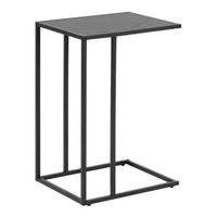 Thumbnail for Seaford Black Metal Side Table with Black Top