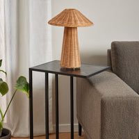 Thumbnail for Seaford Black Metal Side Table with Black Top