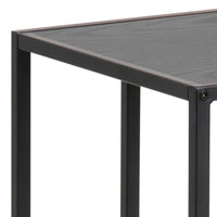 Thumbnail for Seaford Black Metal Side Table with Black Top