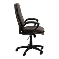 Thumbnail for Brad Swivel Desk Chair with Armrest in Black