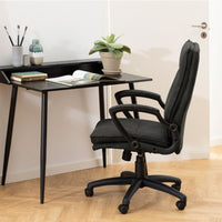 Thumbnail for Brad Swivel Desk Chair with Armrest in Black