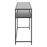 Thumbnail for Seaford Black Metal Console Table With Black Top