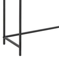 Thumbnail for Seaford Black Metal Console Table With Black Top