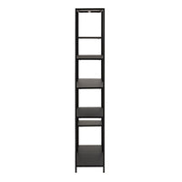 Thumbnail for Newcastle Asymmetrical Bookcase with 6 Shelves in Matt Black