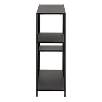 Thumbnail for Newcastle Asymmetrical Bookcase with 3 Shelves in Matt Black