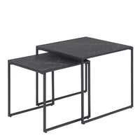 Thumbnail for Infinity Nest of Tables in Black Matt Set of 2