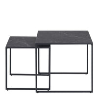 Thumbnail for Infinity Nest of Tables in Black Matt Set of 2