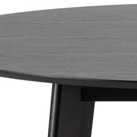 Thumbnail for Roxby Round Dining Table in Black 140x76cm