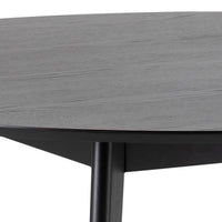 Thumbnail for Roxby Round Dining Table in Black 140x76cm