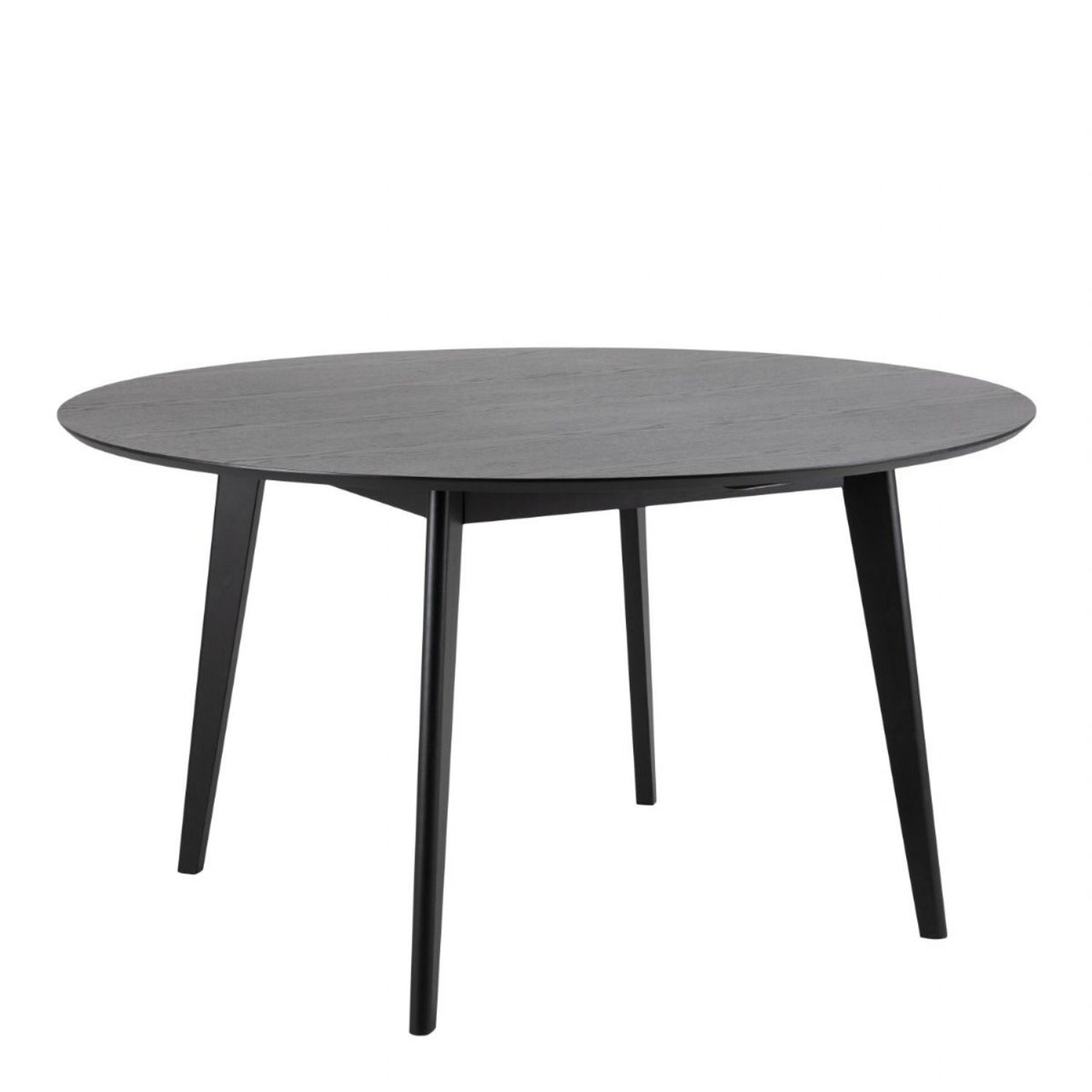 Roxby Round Dining Table in Black 140x76cm