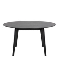 Thumbnail for Roxby Round Dining Table in Black 140x76cm