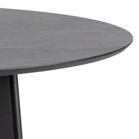 Thumbnail for Roxby Round Dining Table in Black 140x76cm