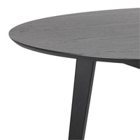 Thumbnail for Roxby Round Dining Table in Black 140x76cm