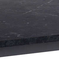 Thumbnail for Amble Dining Table with Black Marble Effect Top And Black Legs