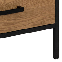 Thumbnail for Seaford TV Unit 2 Drawers in Black And Oak