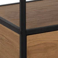 Thumbnail for Seaford TV Unit 2 Drawers in Black And Oak