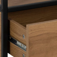 Thumbnail for Seaford TV Unit 2 Drawers in Black And Oak