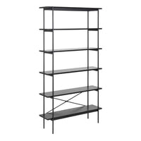 Thumbnail for Angus Bookcase with 5 Shelves in Black